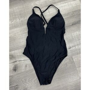Woman's Black CUPSHE One Piece Swimsuit Size Medium New with Tags